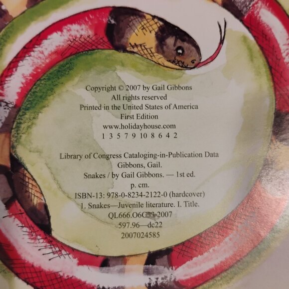 Snakes Explore the World With Gail Gibbons Series 1st Edition - Picture 4 of 5